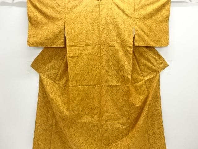 JAPANESE KIMONO / ANTIQUE KIMONO / SILK / TSUMUGI / WOVEN CLOUD